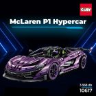 GULY 10617 McLaren P1 Hypercar technikai modell, 3568 db-os készlet, statikus kivitel