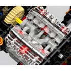 GULY 10640 Porsche GT3 technikai modell, 3824 db-os készlet, statikus kivitel