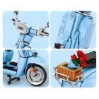Reobrix 11037 Lambretta V200 robogó modell, 1:5 méretarány, 1169 db-os készlet, retro dizájn