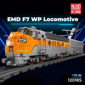   Mould King 12018S USA EMD F7 WP dízelmozdony – távirányítós 1751 db-os építőkészlet