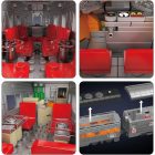 Mould King 12018S USA EMD F7 WP dízelmozdony – távirányítós 1751 db-os építőkészlet