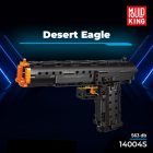 Mould King 14004S Desert Eagle modell, 563 db-os készlet, működő mechanikával