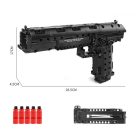 Mould King 14004S Desert Eagle modell, 563 db-os készlet, működő mechanikával