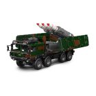 Mould King 20045 8x4 rakétás teherautó építőkészlet, 3594 db-os készlet, távirányítós és motoros funkciókkal