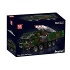 Mould King 20045 8x4 rakétás teherautó építőkészlet, 3594 db-os készlet, távirányítós és motoros funkciókkal