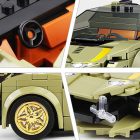 Mould King 27003 Lamborghini Sian modell, 364 db-os készlet, sportos kialakítással