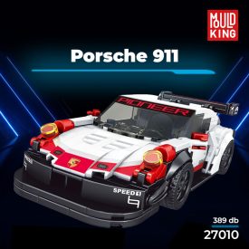   Mould King 27010S Porsche 911 versenyautó modell, 389 db-os készlet