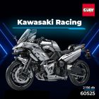 GULY 60525 Kawasaki Racing Motorcycle technikai modell, 2156 db-os készlet, statikus kivitel