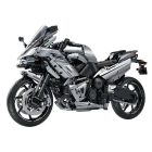 GULY 60525 Kawasaki Racing Motorcycle technikai modell, 2156 db-os készlet, statikus kivitel