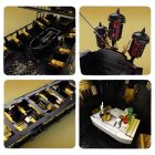 Reobrix 66036 Black Pearl kalózhajó 4304 db-os készlet, részletgazdag kiállítható modell