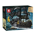 Reobrix 66036 Black Pearl kalózhajó 4304 db-os készlet, részletgazdag kiállítható modell